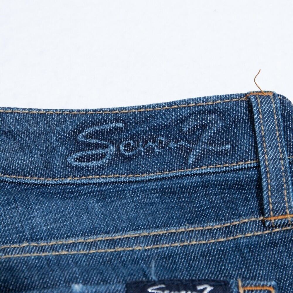 Seven7 Studio Jeans Womens 4 - 28x31 Flare Dark Blue Wash - Picture 11 of 12
